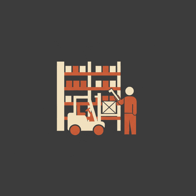 PYLR warehouse operations illustration