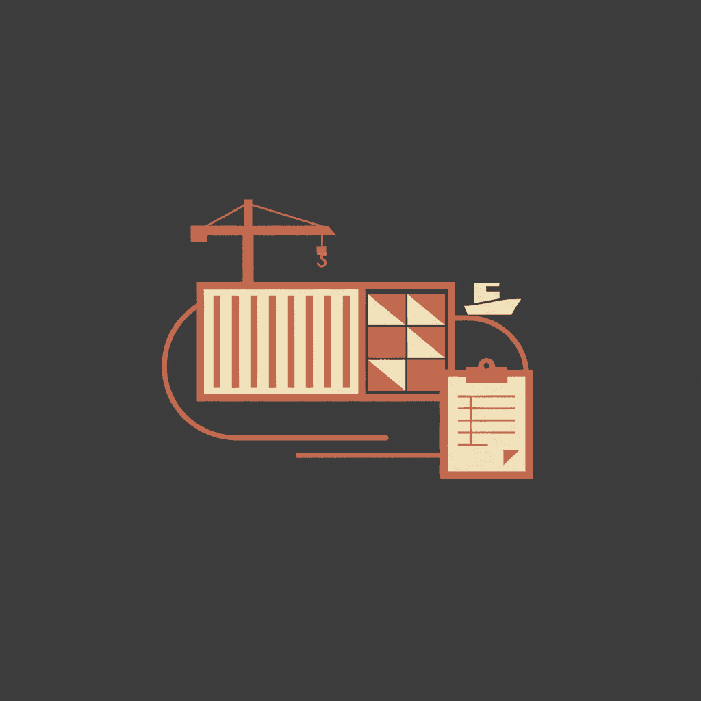 PYLR purchase orders and containers illustration